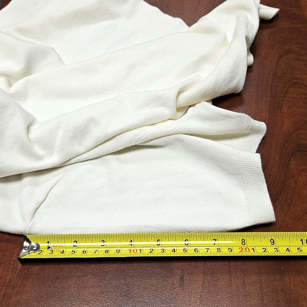 Philosophy Republic Clothing Ivory White Linen Blend Flutter Sleeve Top Size 2XL - Picture 15 of 15